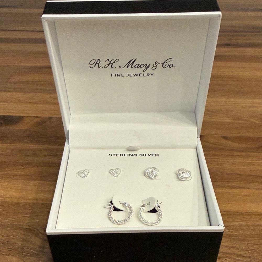 Sterling Silver Earring Set